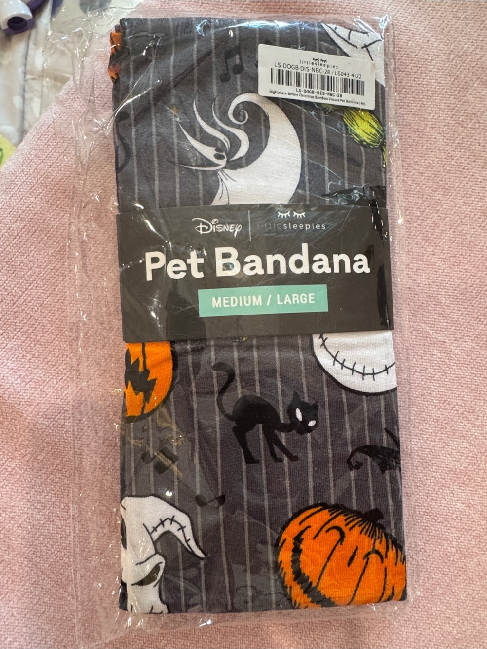 Little Sleepies Pet Bandana - nightmare before Christmas